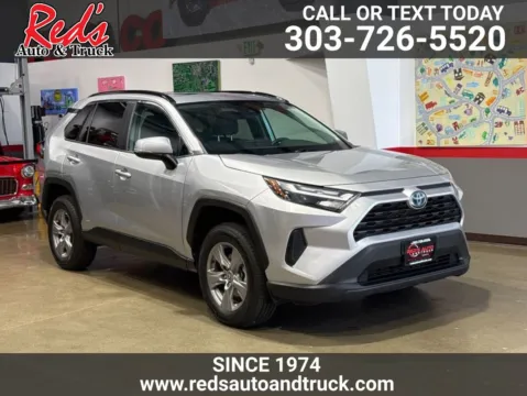 Silver 2022 Toyota RAV4 Hybrid XLE for sale in Longmont, CO