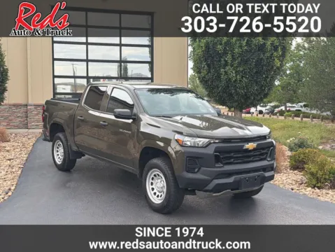 Brown 2023 Chevrolet Colorado 4WD Crew Cab Short Box WT for sale in Longmont, CO