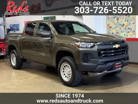 Brown 2023 Chevrolet Colorado 4WD Crew Cab Short Box WT for sale in Longmont, CO