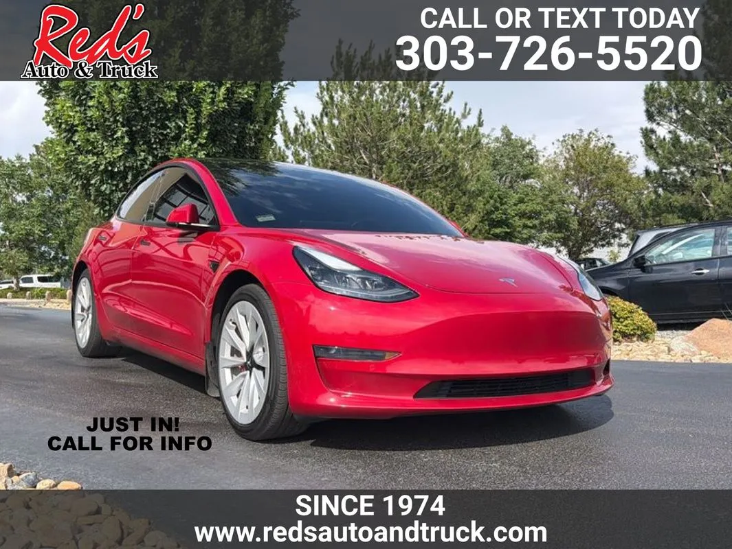 Red 2022 Tesla Model 3 Rear-Wheel Drive for sale in Longmont, CO