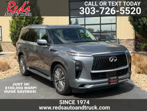 Silver 2025 INFINITI QX80 SENSORY AWD for sale in Longmont, CO