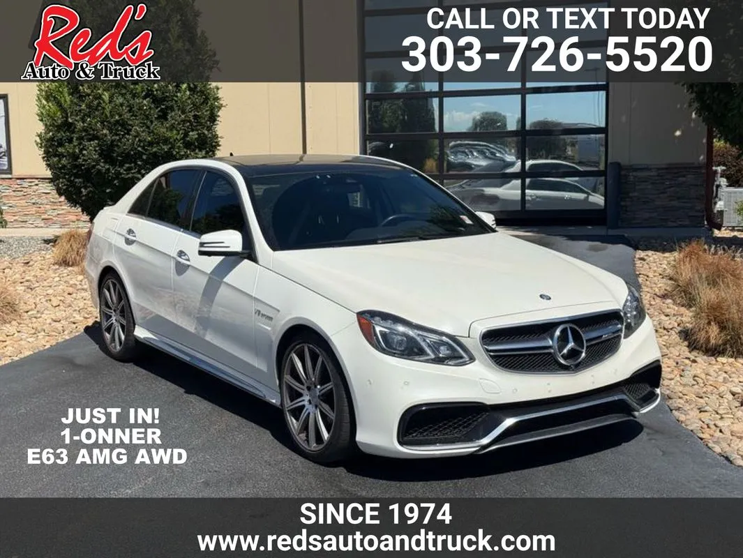 White 2014 Mercedes-Benz E 63 AMG S 4MATIC for sale in Longmont, CO
