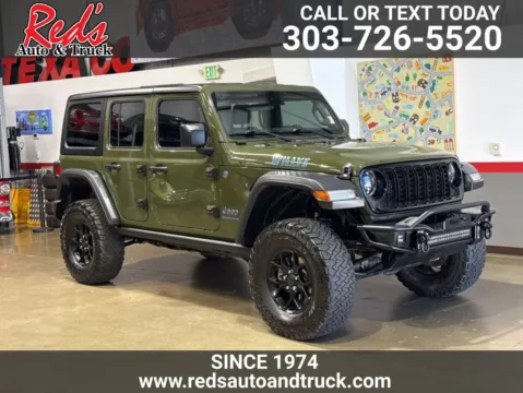 Green 2024 Jeep Wrangler 4xe Willys 4xe for sale in Longmont, CO