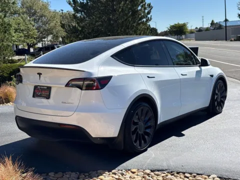 Another view of 2021 Tesla Model Y Performance Dual Motor All-Wheel Drive for sale in Longmont, CO at Red's Auto & Truck