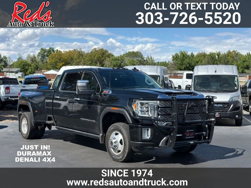 Black 2022 GMC Sierra 3500 HD 4WD Crew Cab Long Bed Denali for sale in Longmont, CO