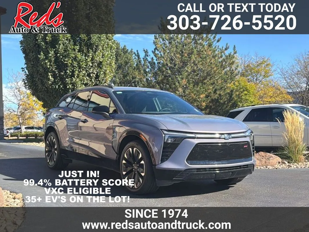 Gray 2024 Chevrolet Blazer EV eAWD RS for sale in Longmont, CO