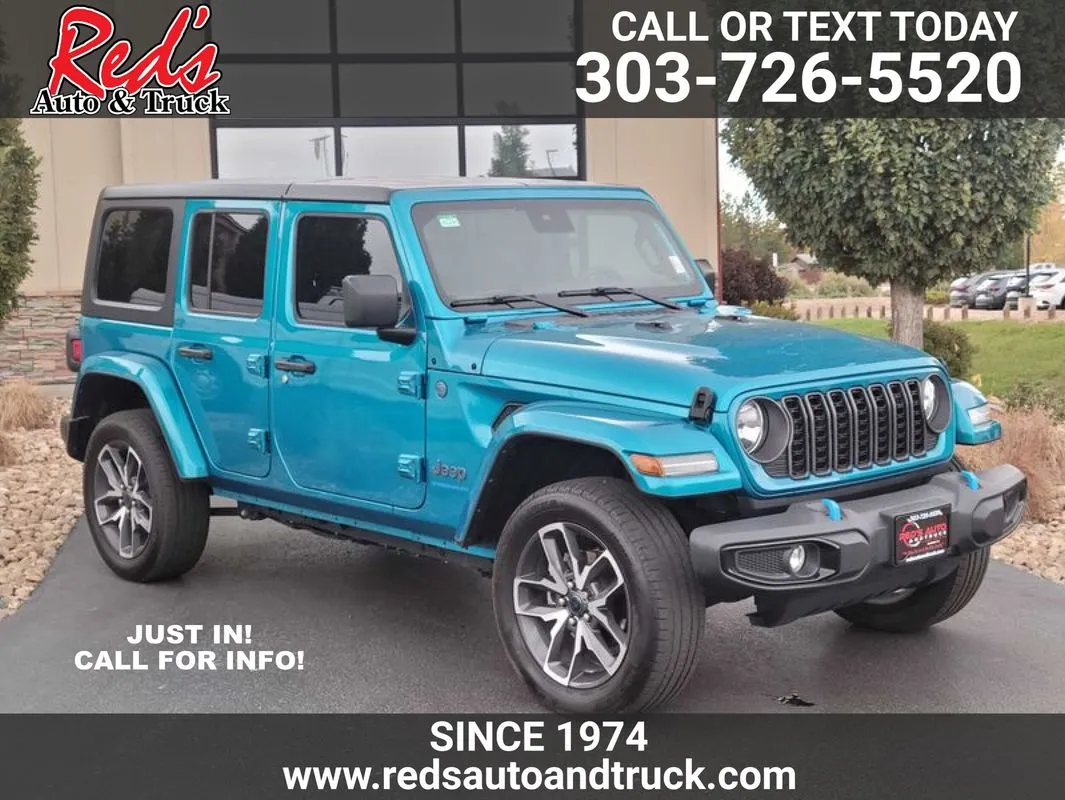 Blue 2024 Jeep Wrangler 4xe Sport S 4xe for sale in Longmont, CO