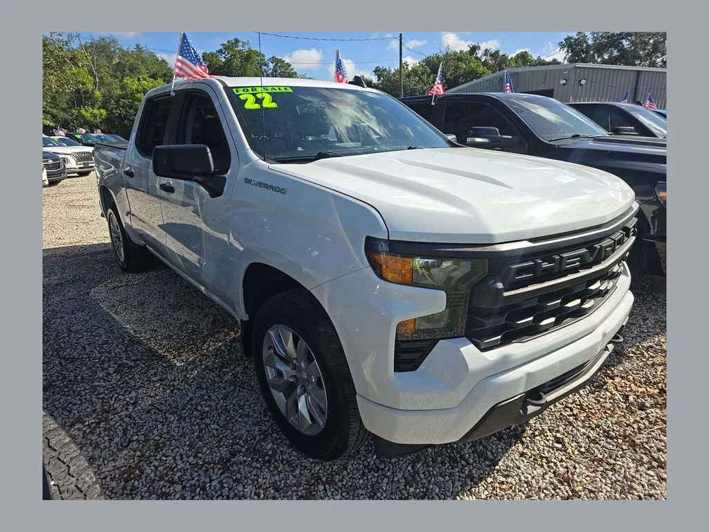 White 2022 Chevrolet Silverado 1500 Custom for sale in Myrtle Beach, SC
