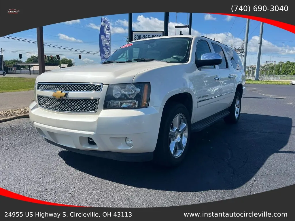 White 2014 Chevrolet Suburban 1500 LTZ Sport Utility 4D for sale in Circleville, OH