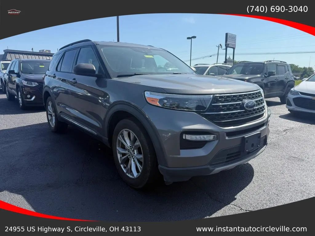 Gray 2021 Ford Explorer XLT Sport Utility 4D for sale in Circleville, OH