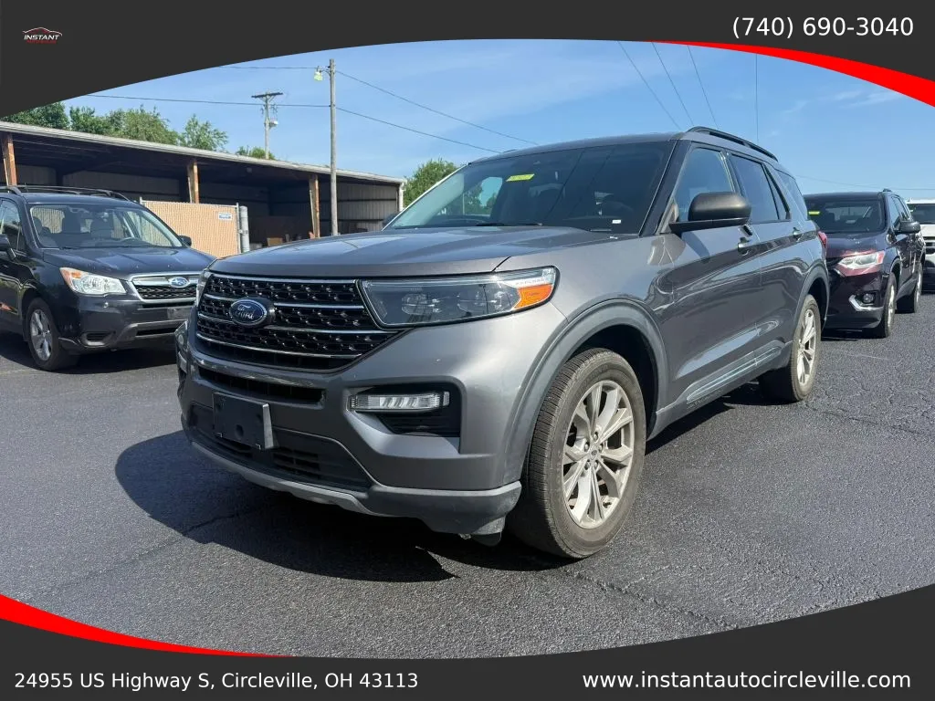 Gray 2021 Ford Explorer XLT Sport Utility 4D for sale in Circleville, OH
