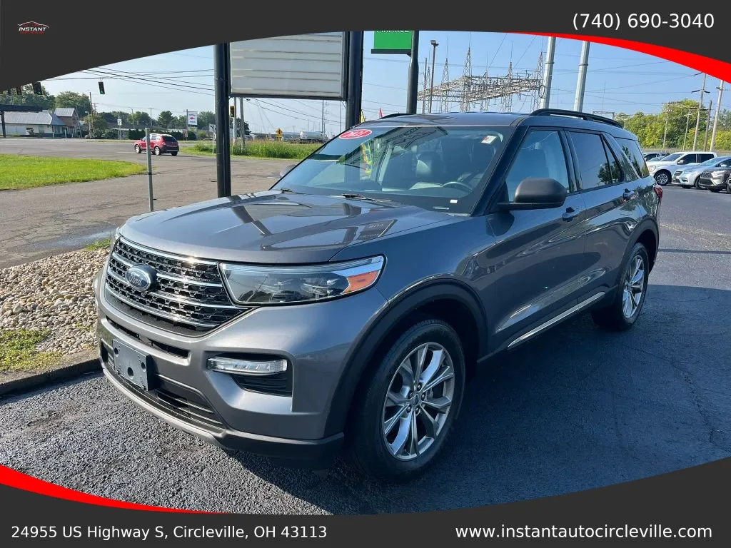 Gray 2021 Ford Explorer XLT Sport Utility 4D for sale in Circleville, OH