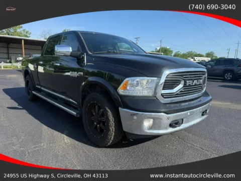 Black 2017 Ram 1500 Crew Cab Laramie Limited Pickup 4D 6 1/3 ft for sale in Circleville, OH