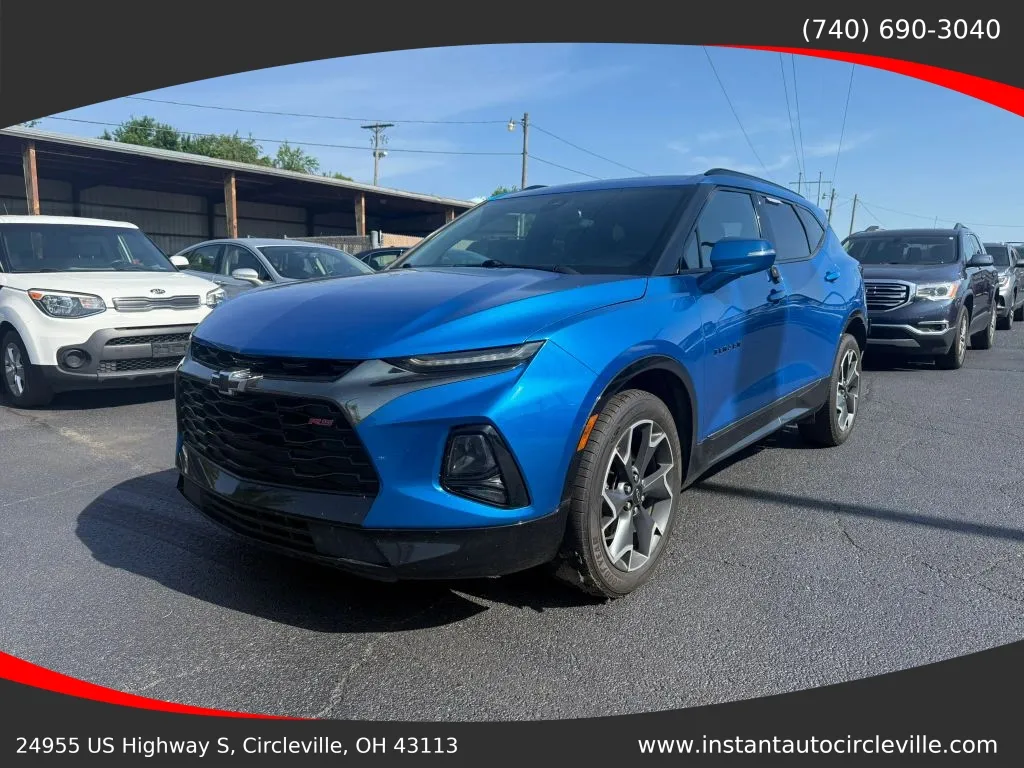 Blue 2021 Chevrolet Blazer RS Sport Utility 4D for sale in Circleville, OH