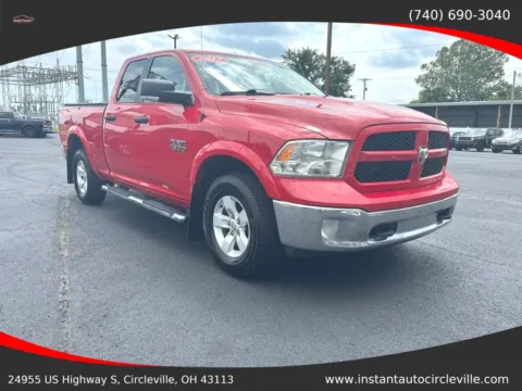 Red 2017 Ram 1500 Quad Cab SLT Pickup 4D 6 1/3 ft for sale in Circleville, OH