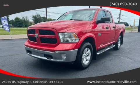 Red 2017 Ram 1500 Quad Cab SLT Pickup 4D 6 1/3 ft for sale in Circleville, OH