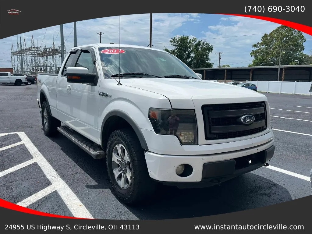White 2013 Ford F-150 Super Cab FX4 Pickup 4D 6 1/2 ft for sale in Circleville, OH