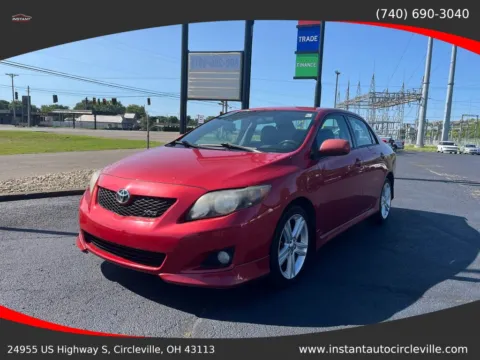 Red 2009 Toyota Corolla XRS Sedan 4D for sale in Circleville, OH