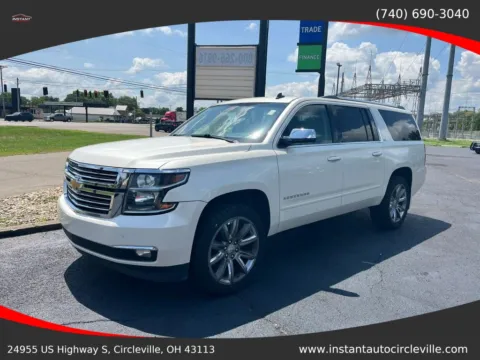 White 2015 Chevrolet Suburban LTZ Sport Utility 4D for sale in Circleville, OH