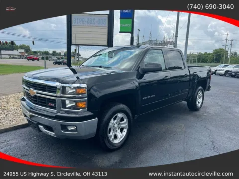 Black 2015 Chevrolet Silverado 1500 Crew Cab Z71 LT Pickup 4D 5 3/4 ft for sale in Circleville, OH