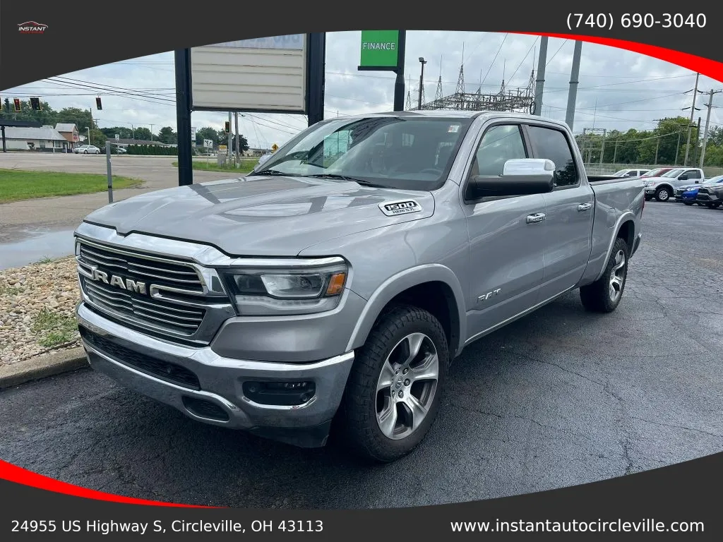 Silver 2019 Ram 1500 Crew Cab Laramie Pickup 4D 6 1/3 ft for sale in Circleville, OH