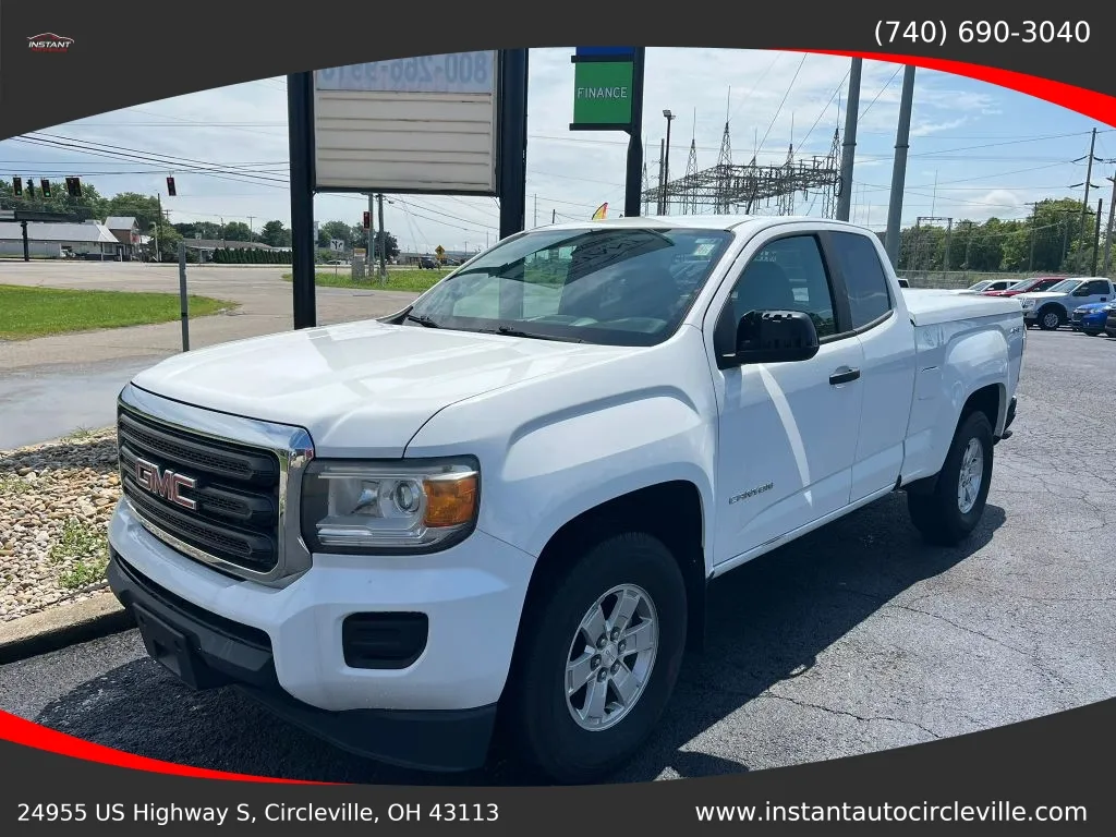 White 2016 GMC Canyon Extended Cab Pickup 2D 6 ft for sale in Circleville, OH
