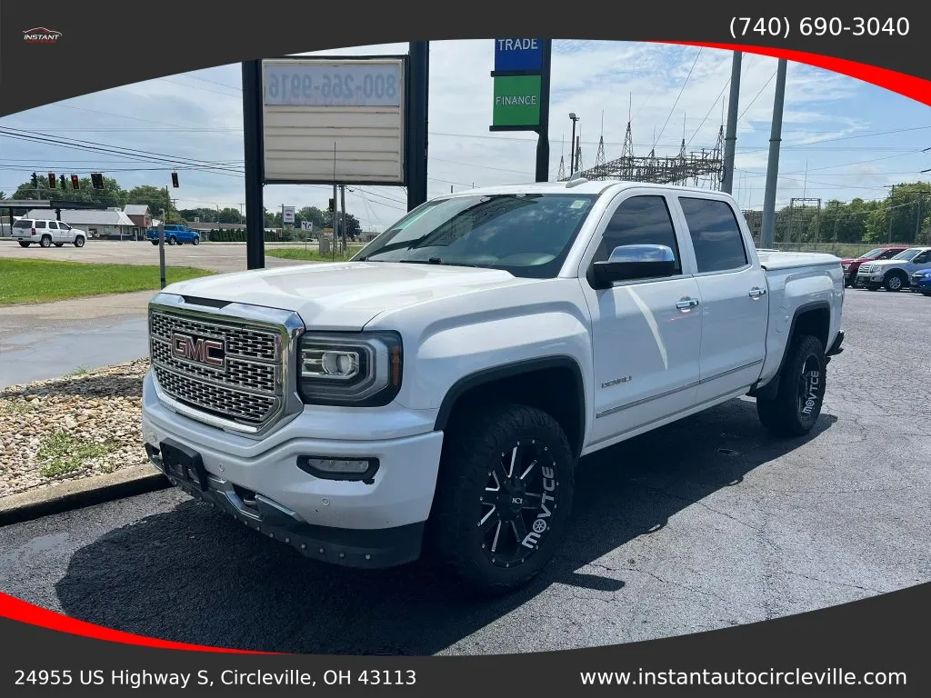 White 2017 GMC Sierra 1500 Crew Cab Denali Pickup 4D 5 3/4 ft for sale in Circleville, OH