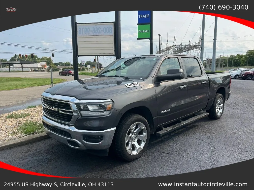 Gray 2019 Ram 1500 Crew Cab Big Horn Pickup 4D 5 1/2 ft for sale in Circleville, OH