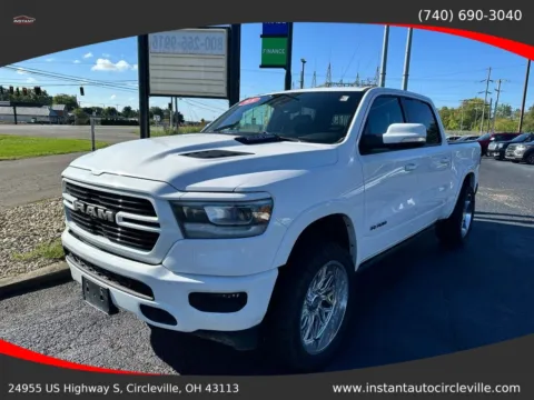 White 2020 Ram 1500 Crew Cab Laramie Pickup 4D 5 1/2 ft for sale in Circleville, OH