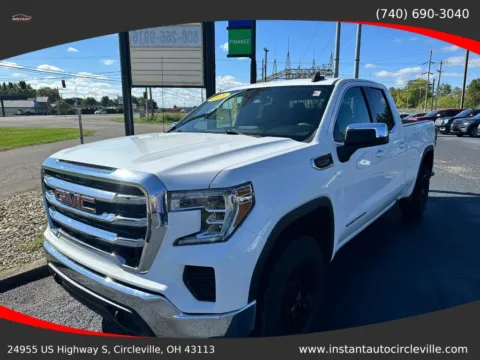 White 2021 GMC Sierra 1500 Double Cab SLE Pickup 4D 6 1/2 ft for sale in Circleville, OH