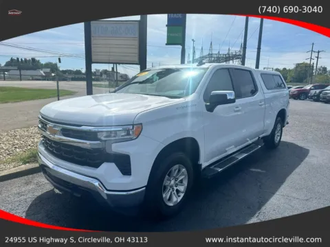 White 2023 Chevrolet Silverado 1500 Crew Cab LT Pickup 4D 6 1/2 ft for sale in Circleville, OH