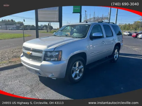 Silver 2013 Chevrolet Tahoe LTZ Sport Utility 4D for sale in Circleville, OH