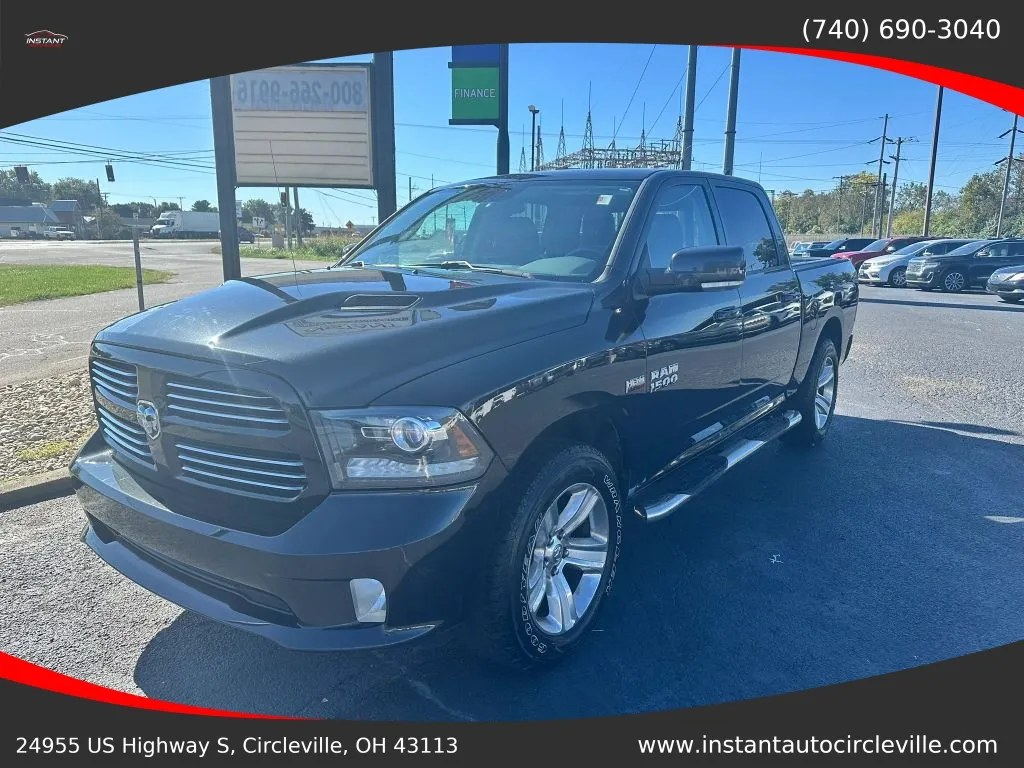 Black 2016 Ram 1500 Crew Cab Sport Pickup 4D 5 1/2 ft for sale in Circleville, OH