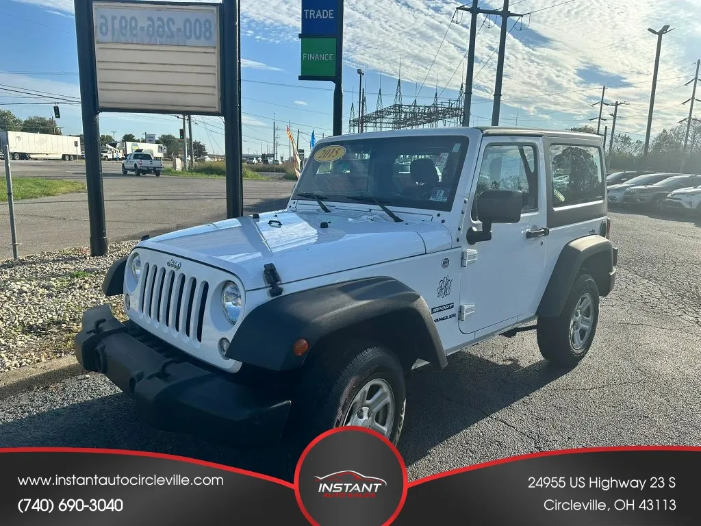 White 2015 Jeep Wrangler Sport S Sport Utility 2D for sale in Circleville, OH