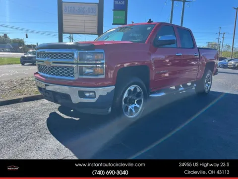 Red 2015 Chevrolet Silverado 1500 Crew Cab LT Pickup 4D 5 3/4 ft for sale in Circleville, OH