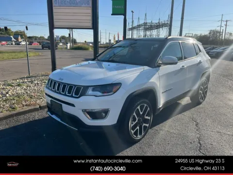 White 2018 Jeep Compass Limited Sport Utility 4D for sale in Circleville, OH