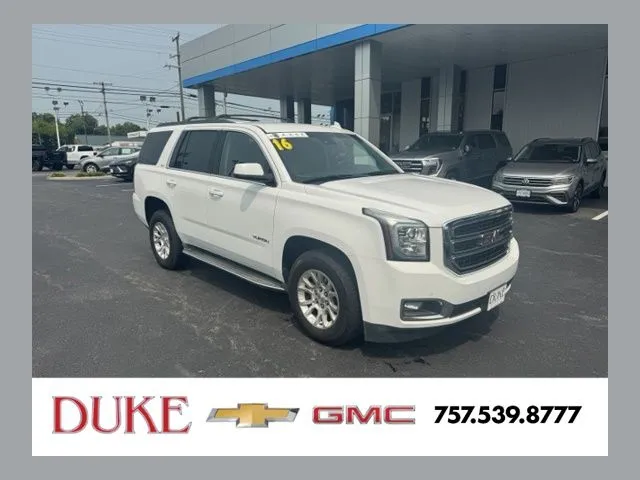White 2016 GMC Yukon SLT for sale in Suffolk, VA