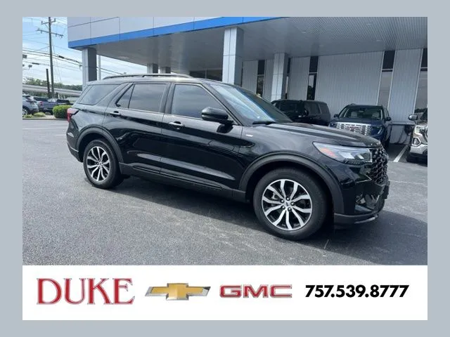 Black 2025 Ford Explorer ST-Line for sale in Suffolk, VA