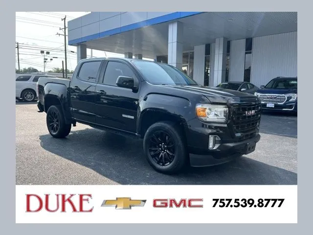 Black 2021 GMC Canyon Elevation for sale in Suffolk, VA