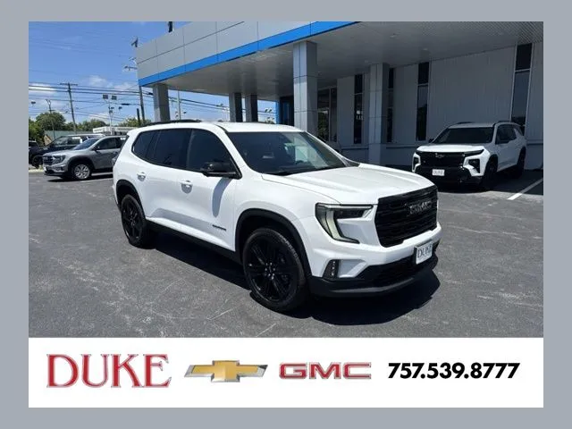 White 2026 GMC Acadia Elevation for sale in Suffolk, VA
