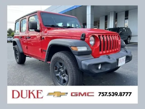 Red 2022 Jeep Wrangler Unlimited Sport for sale in Suffolk, VA