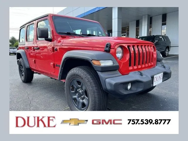 Red 2022 Jeep Wrangler Unlimited Sport for sale in Suffolk, VA