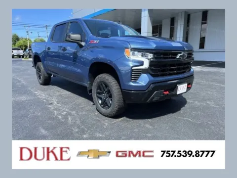 Blue 2024 Chevrolet Silverado 1500 LT Trail Boss for sale in Suffolk, VA