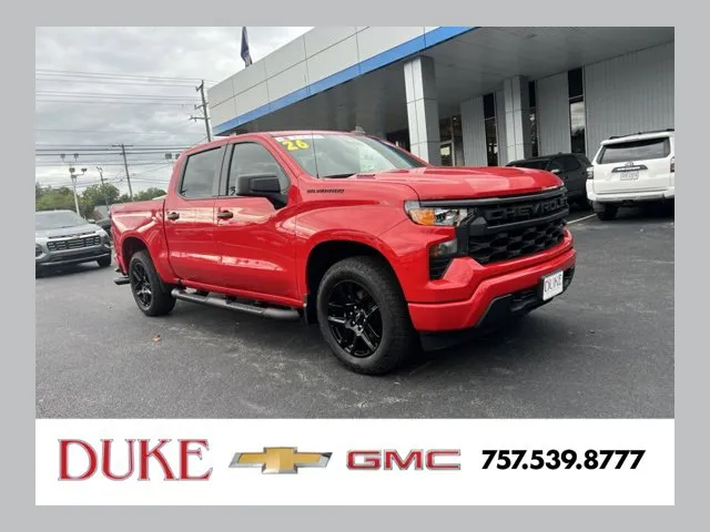 Red 2026 Chevrolet Silverado 1500 Custom for sale in Suffolk, VA