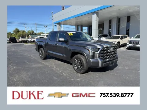 Gray 2024 Toyota Tundra Platinum for sale in Suffolk, VA