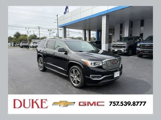 Black 2017 GMC Acadia Denali for sale in Suffolk, VA