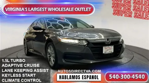 Gray 2019 Honda Accord LX for sale in Fredericksburg, VA