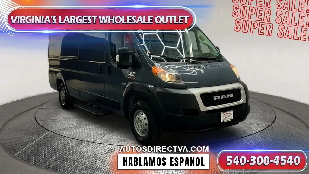 Blue 2020 Ram ProMaster 3500 High Roof for sale in Fredericksburg, VA