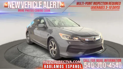 Gray 2017 Honda Accord LX for sale in Fredericksburg, VA