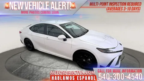 White 2025 Toyota Camry LE for sale in Fredericksburg, VA